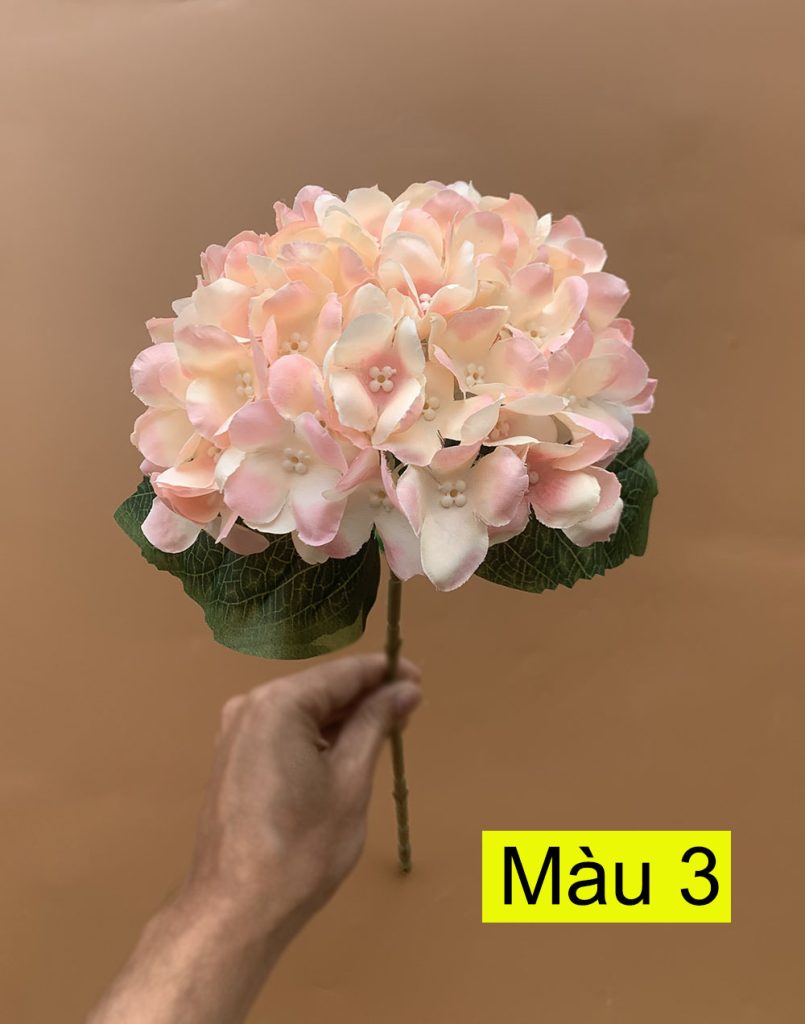 Cành hoa cẩm tú cầu giả 1 bông
