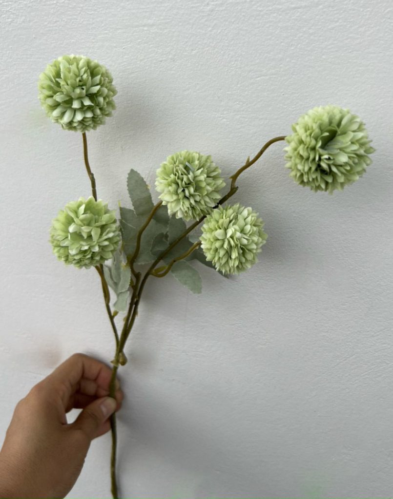 Hoa cúc giả 5 bông – Cúc pingpong