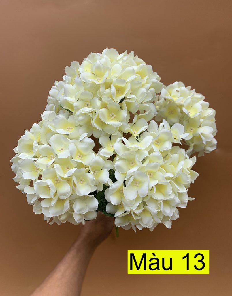 Cụm hoa cẩm tú cầu giả 5 bông