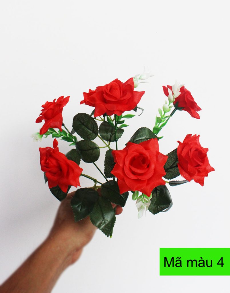 Hoa hồng giả 7 bông – Hồng nhí cao cấp