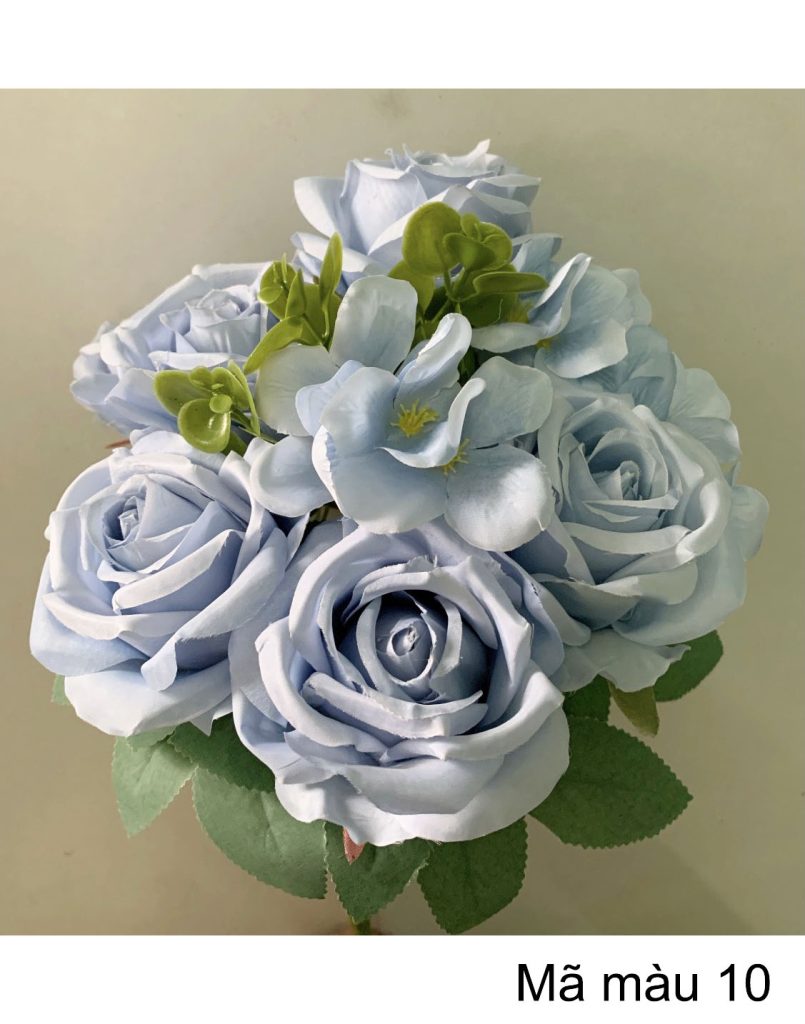Hoa hồng tú cầu – Hoa hồng giả 7 bông